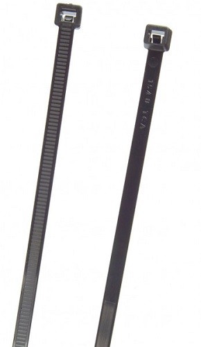 Grote 85-6120 Standard Tie, Black, 25", 175 Lb (25 Pack)