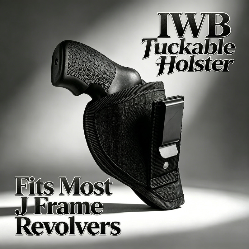 Tactical Right Hand IWB Tuckable Pistol Gun Holster Fits Most J Frame Revolvers