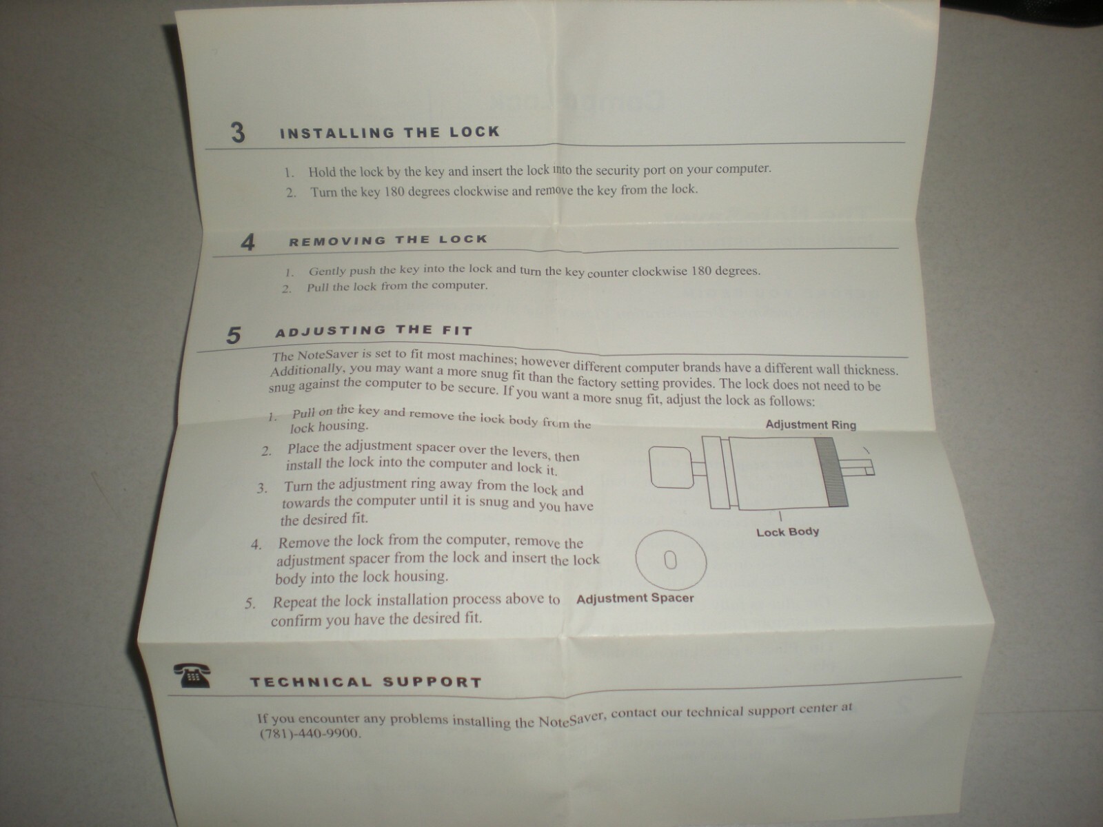 Compu-Lock Computer Anti-Theft Cable with 3 Keys and a Carry Bag