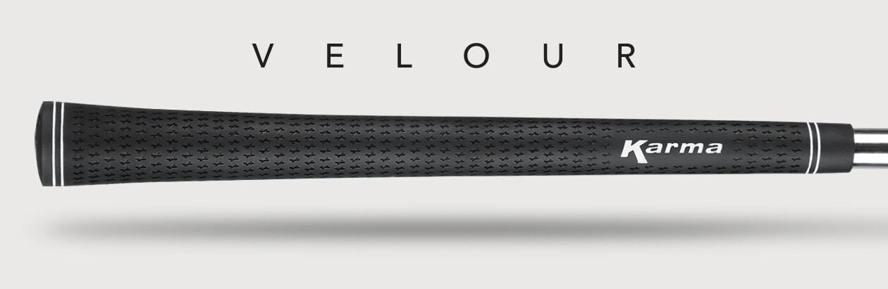 Karma Velour Black Standard Size .600 Round Golf Club Replacement Grip 51g NEW