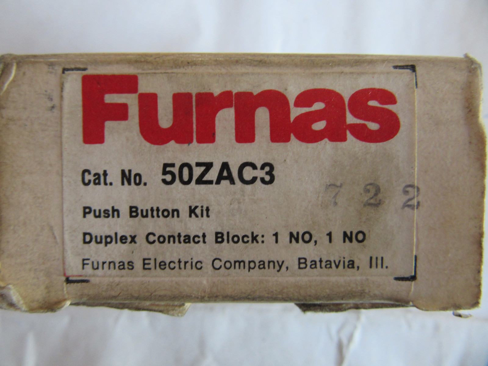 Furnas 50ZAC3 Push Button Kit NEW!!! in Box Free Shipping