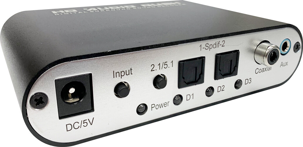 Premium 5.1 2CH Analog Surround Sound Stereo Processor Decoder