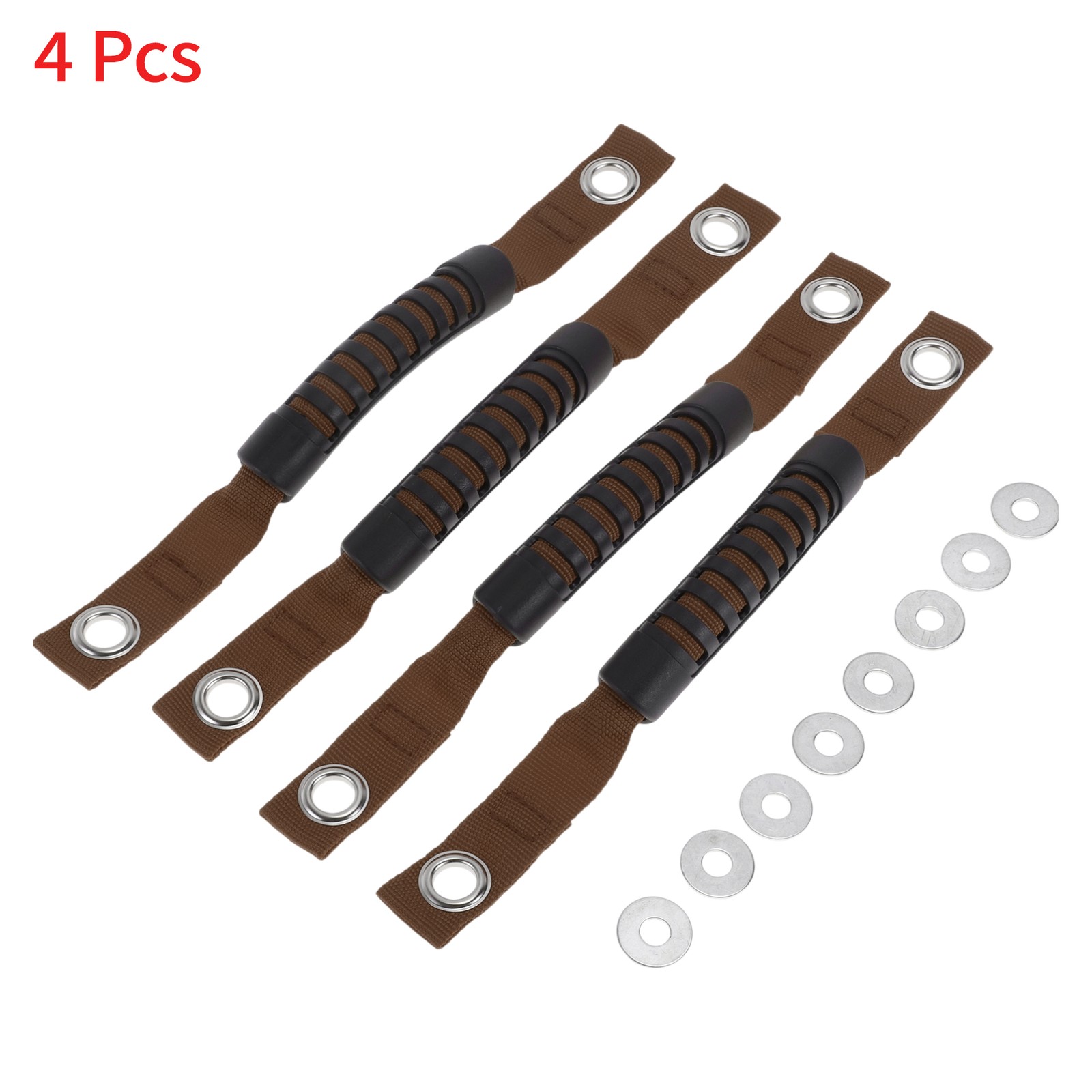 Roll Bar Grab Handles for Jeep Wrangler 2018-2027 Black Brown