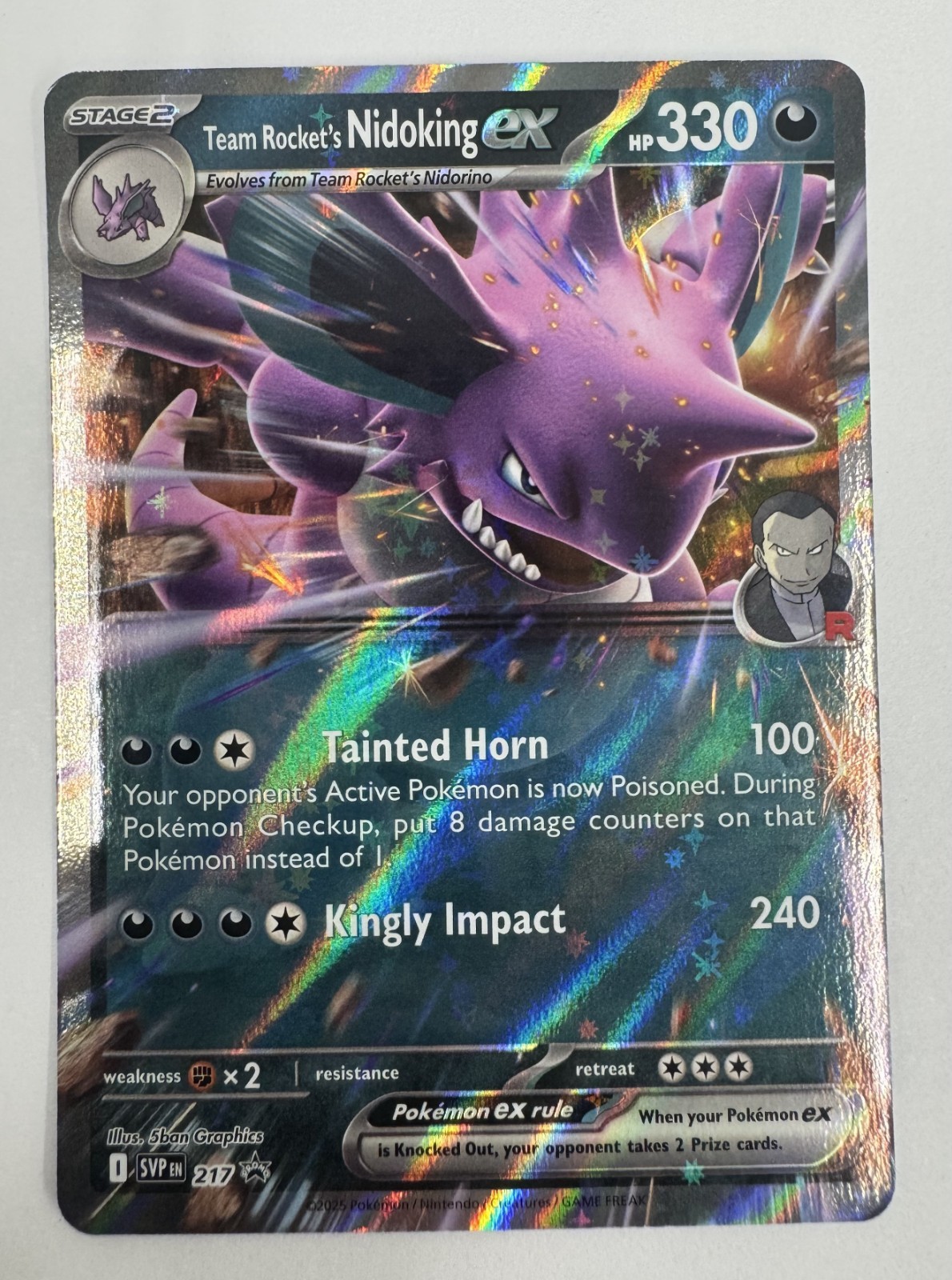 Team Rocket'sk Nidoking EX - SVP217 - Promo - Scarlet & Violet - NM/M