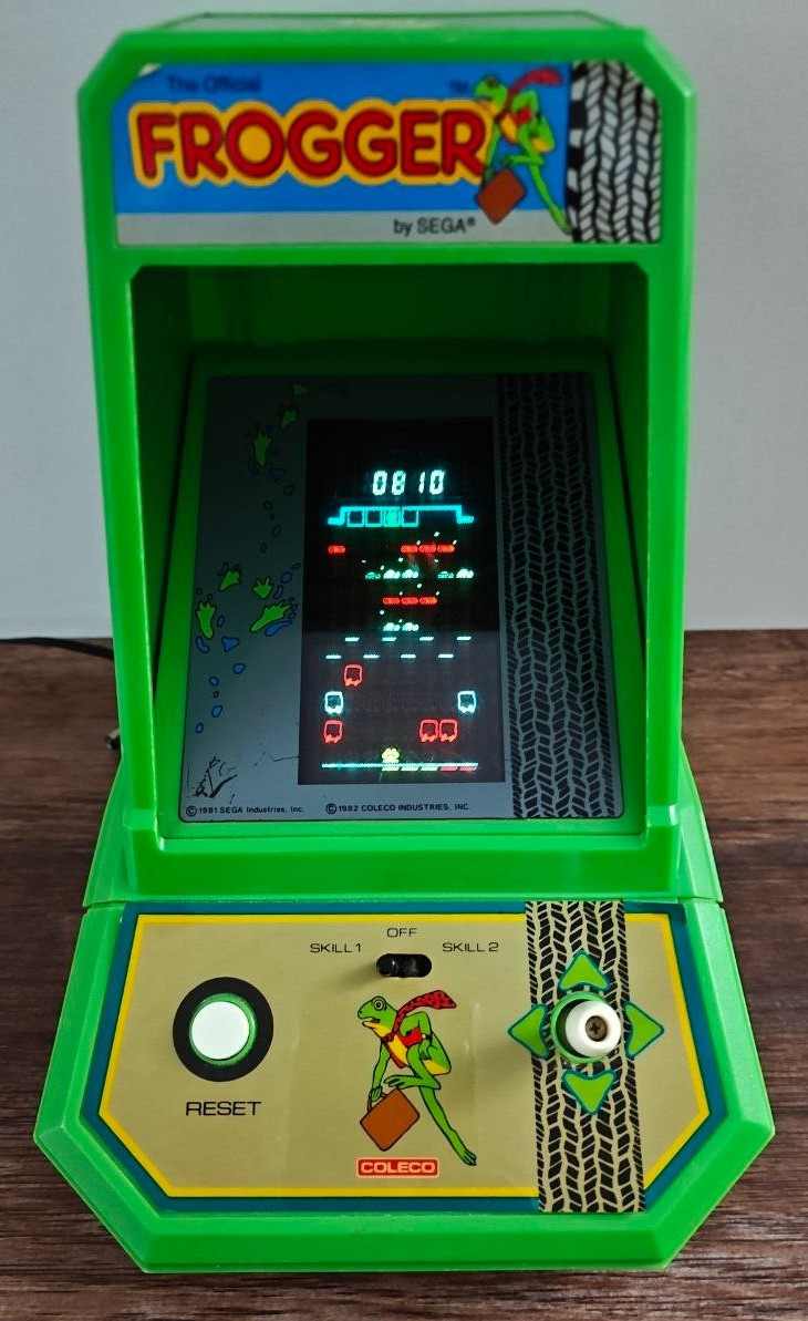 Vintage - 1982 Frogger Tabletop Mini Arcade by Coleco/Sega - #2393 - Tested