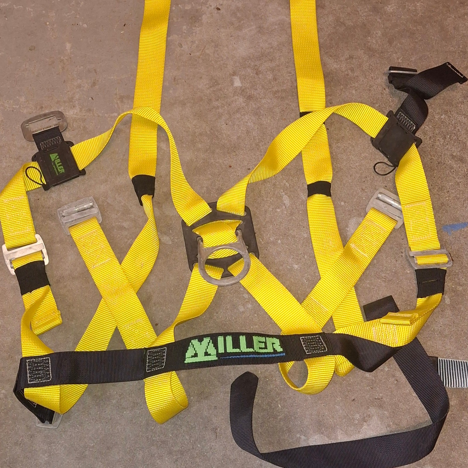 Honeywell Miller 850/UYK Non Stretch Harness anti fall used good yellow 1 size