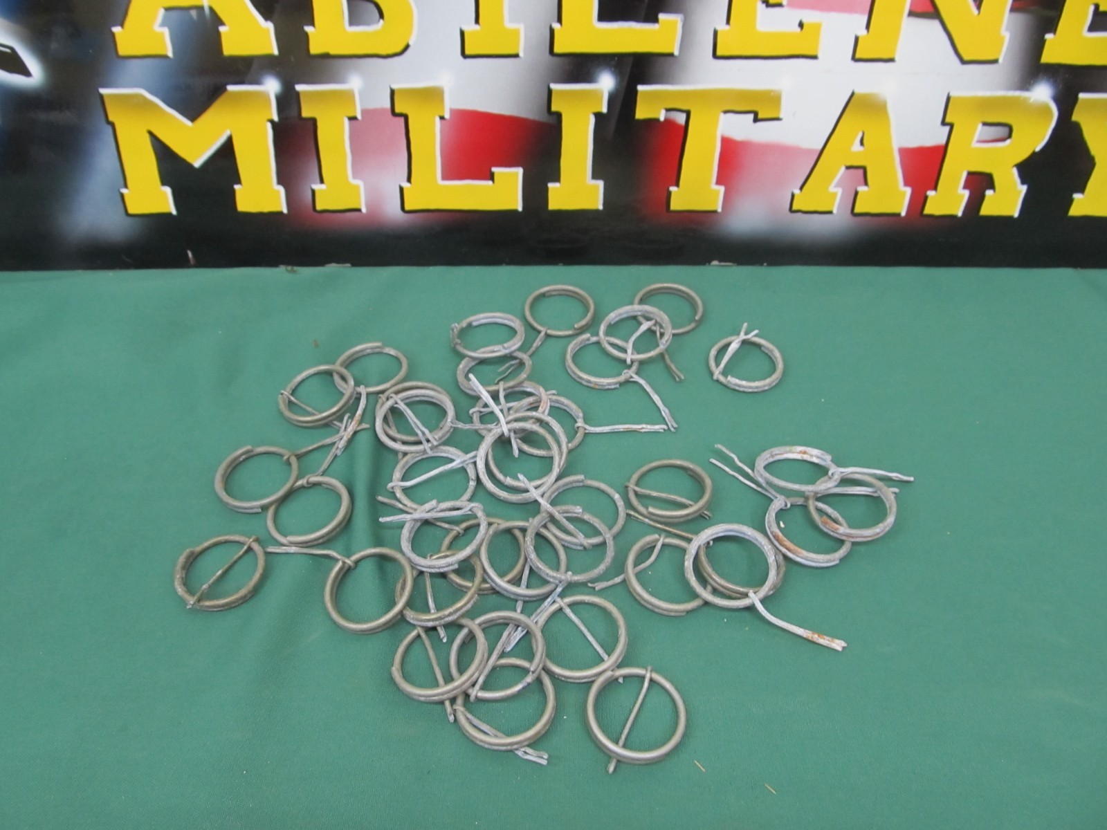 Military Key Ring 10 each Zipper Pull ETC