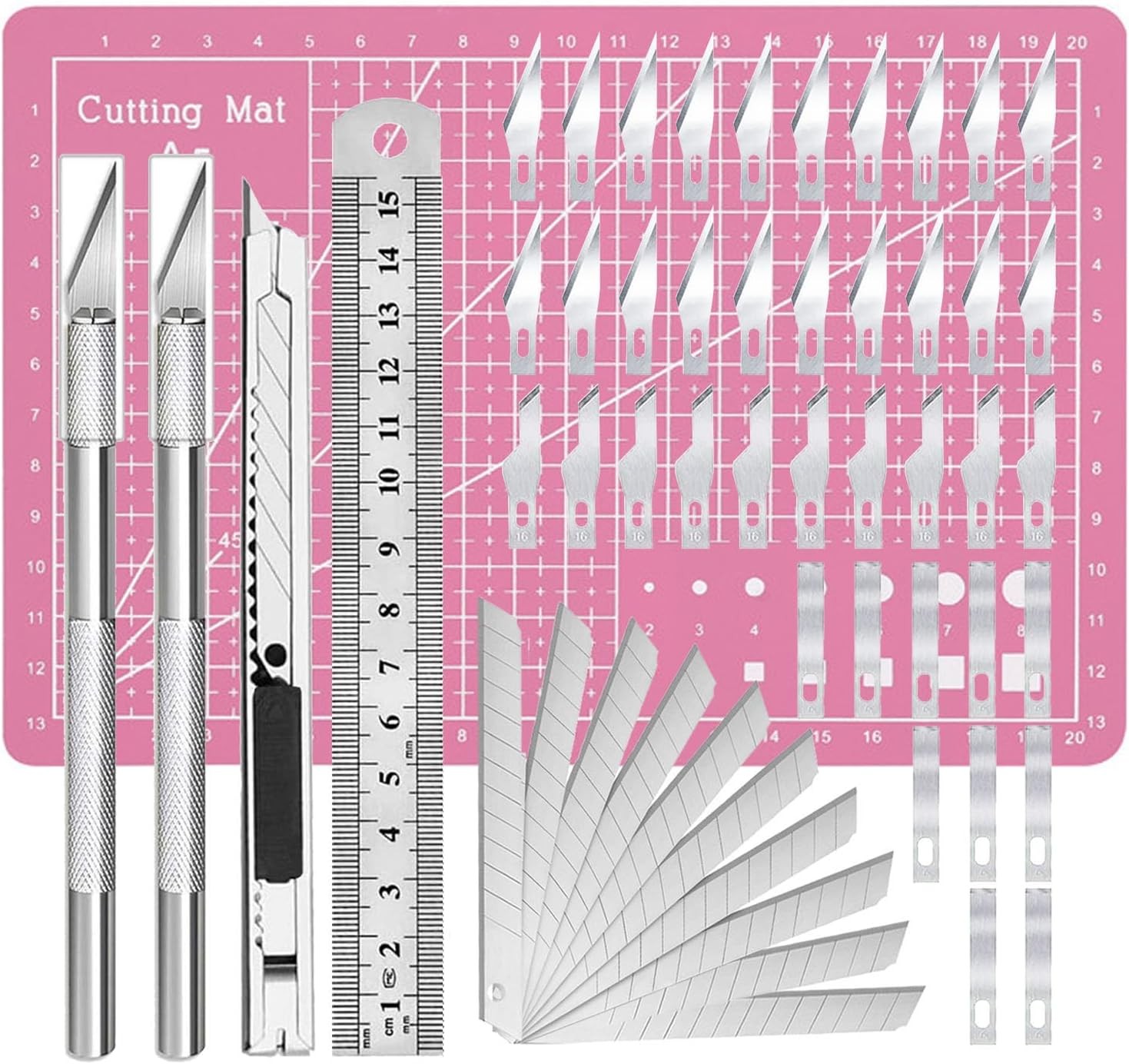 Exacto Knife Precision Carving Craft Hobby Knife Kit with 40 PCS Exacto Blades
