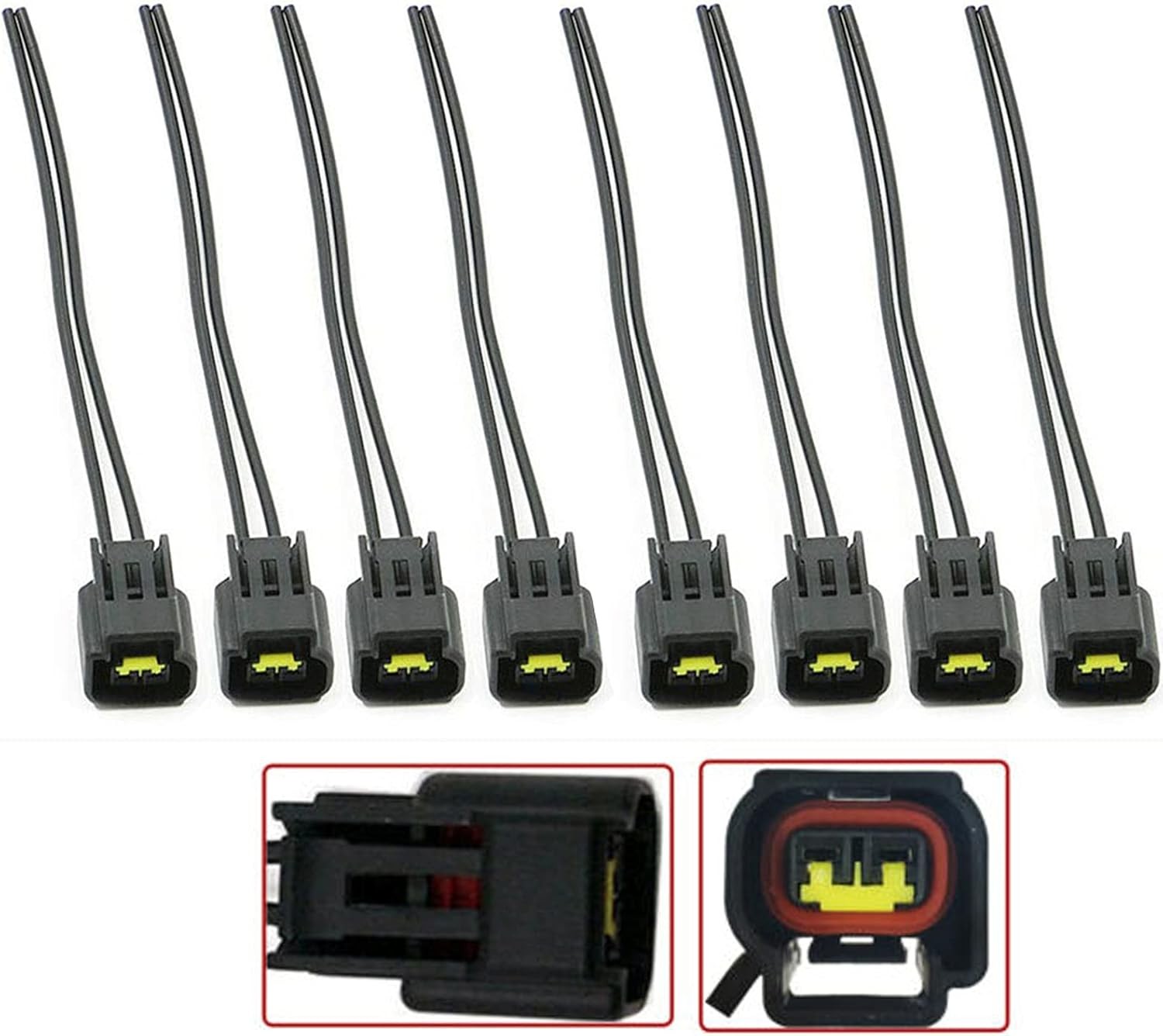 8 Pack Ford Ignition Coil Connector Plug Harness - Compatible with Ford...