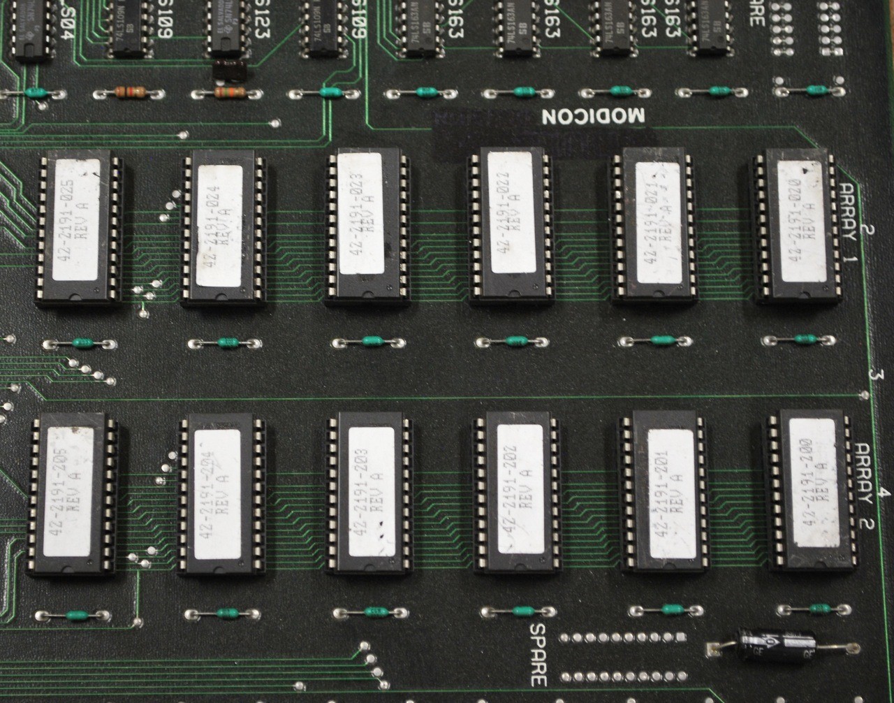Modicon AS-516P-007 Rev C25, Memory Board - USED