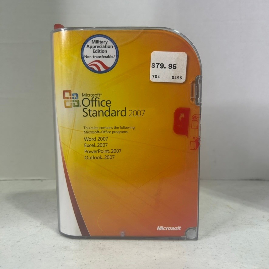 Microsoft Office Standard 2007 Military Appreciation Edition Sealed New