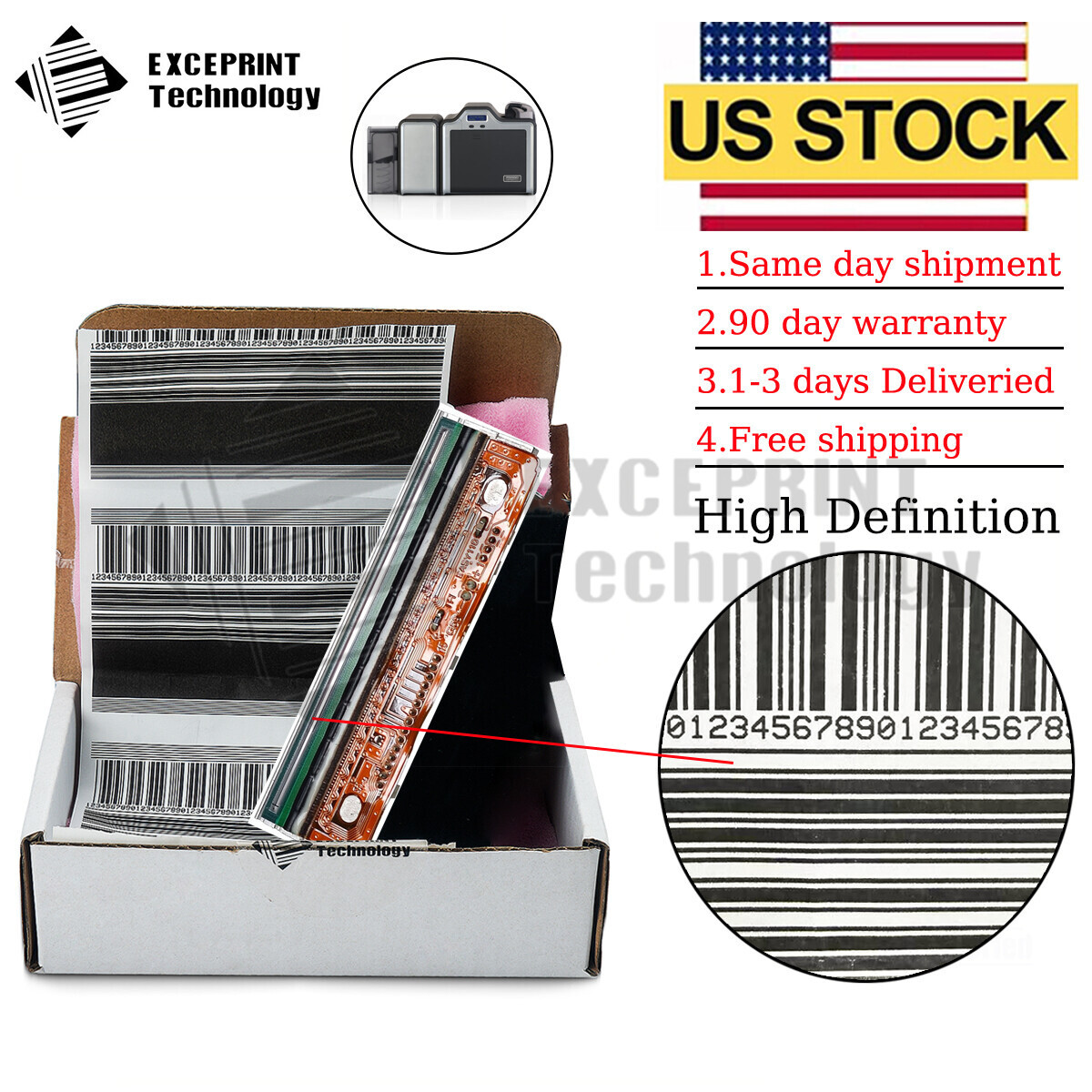 ✅ Printhead For Fargo HDP5000 HDPII Plus ID Card Printer 300dpi 086091 US STOCK✅