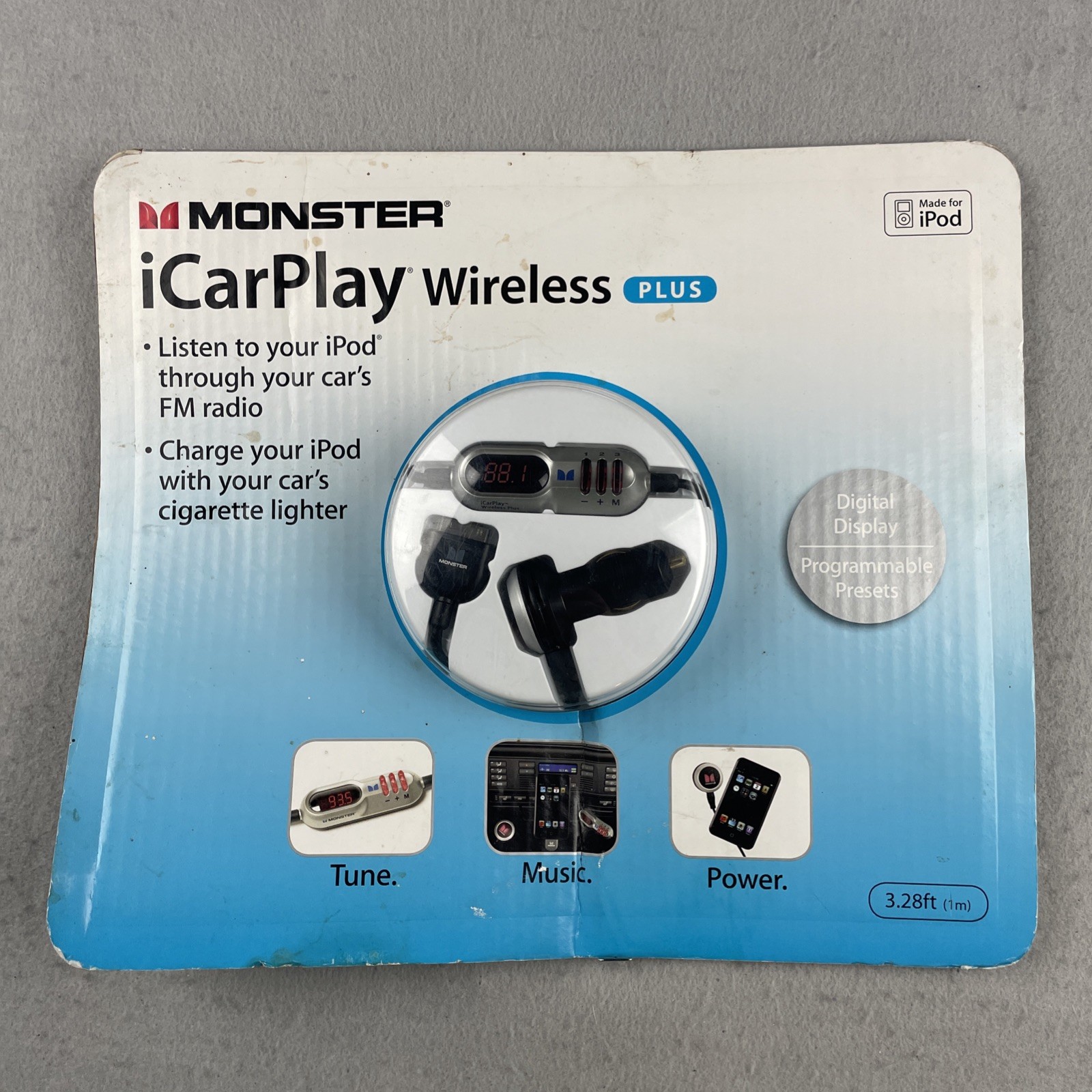 Monster iCarPlay Wireless Plus FM transmitter for iPod New Never Opened 30 Pin