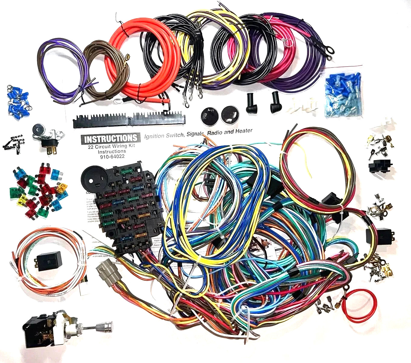 Modern 1963 1964 Ford Pickup Truck Wiring Kit Wire Harness F-Series GM Delco 22