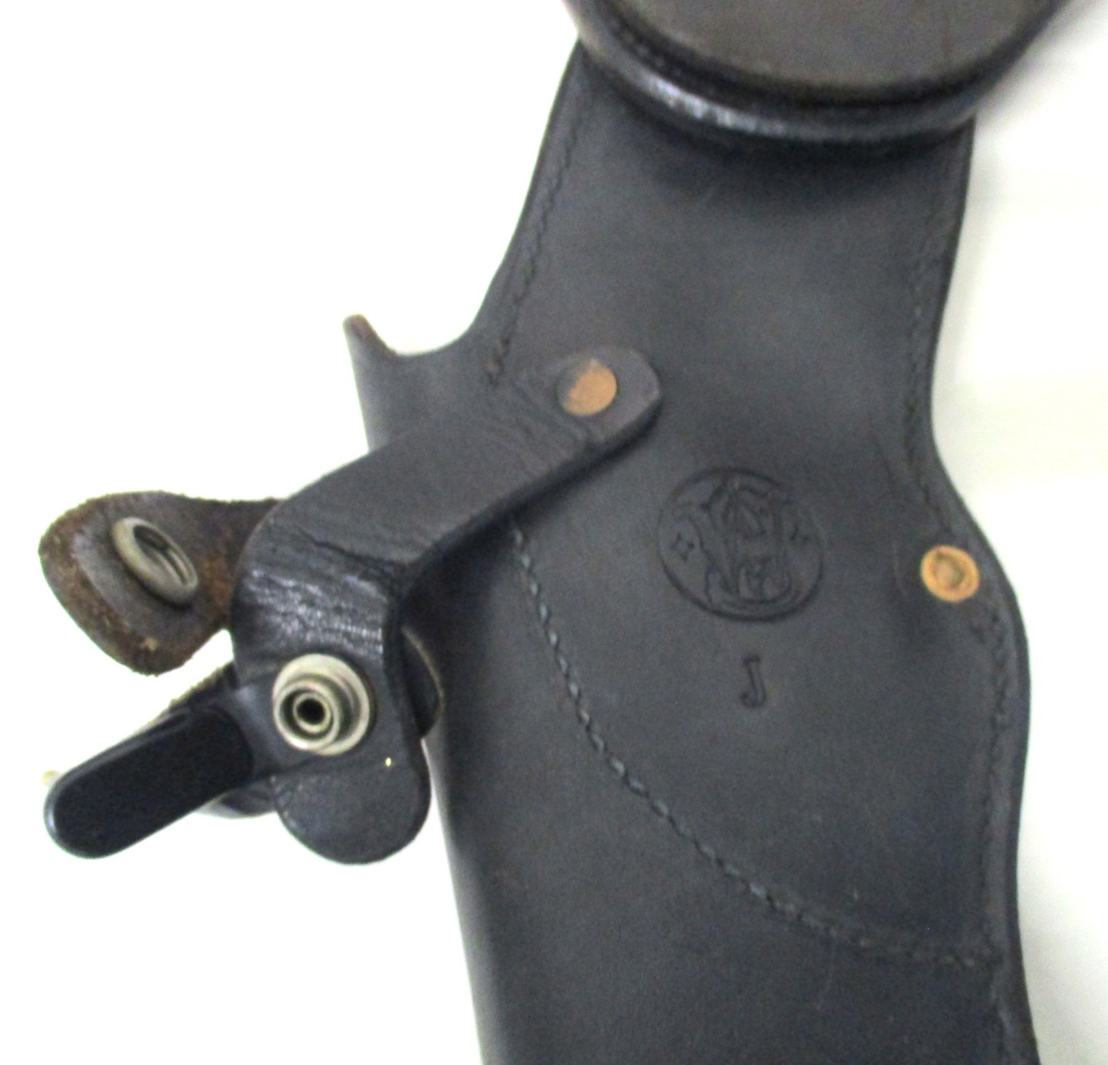 Vintage Smith & Wesson Double Row Holster Black Leather