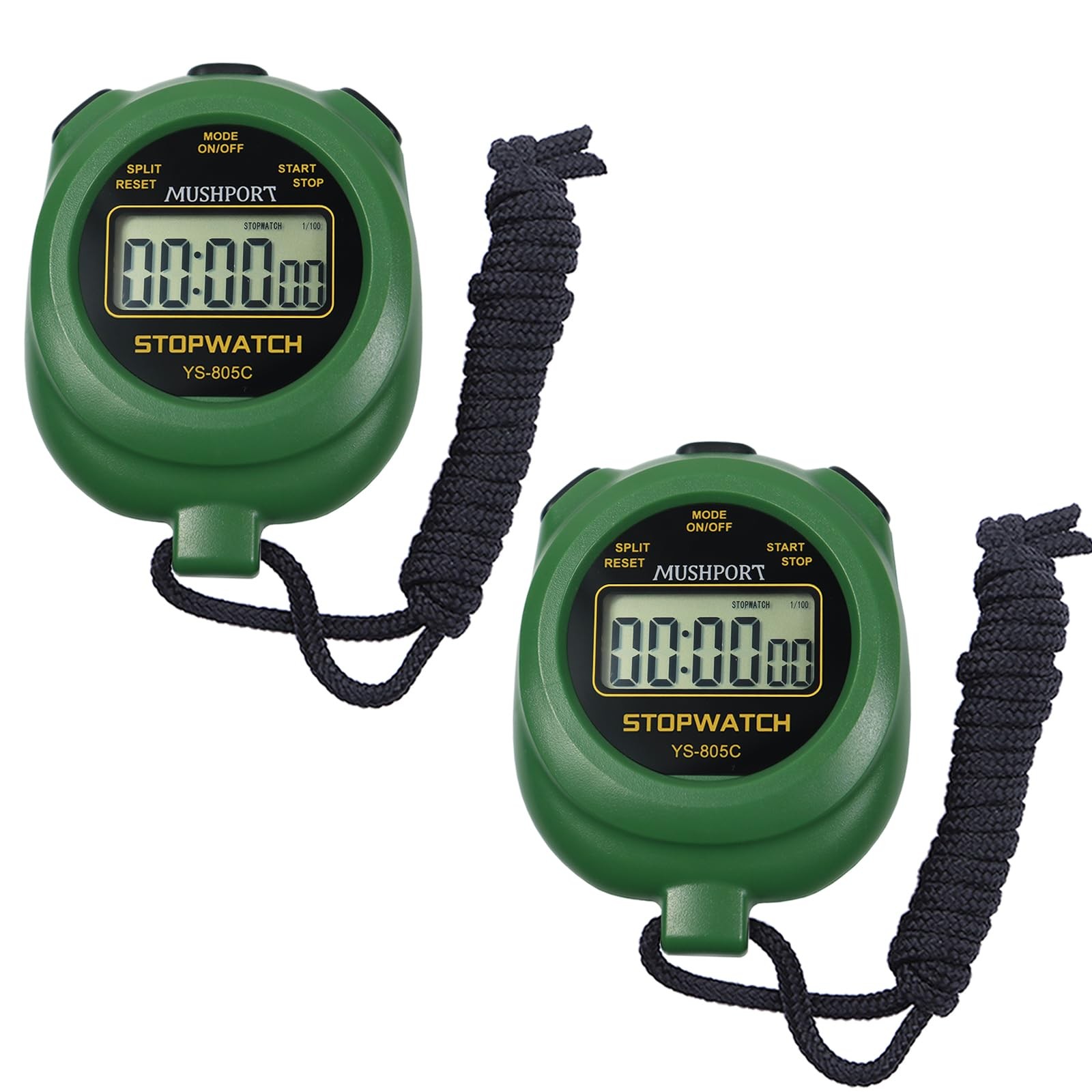Digital Stopwatch Timer  2 Pack with Large Display for Coaches & Referees