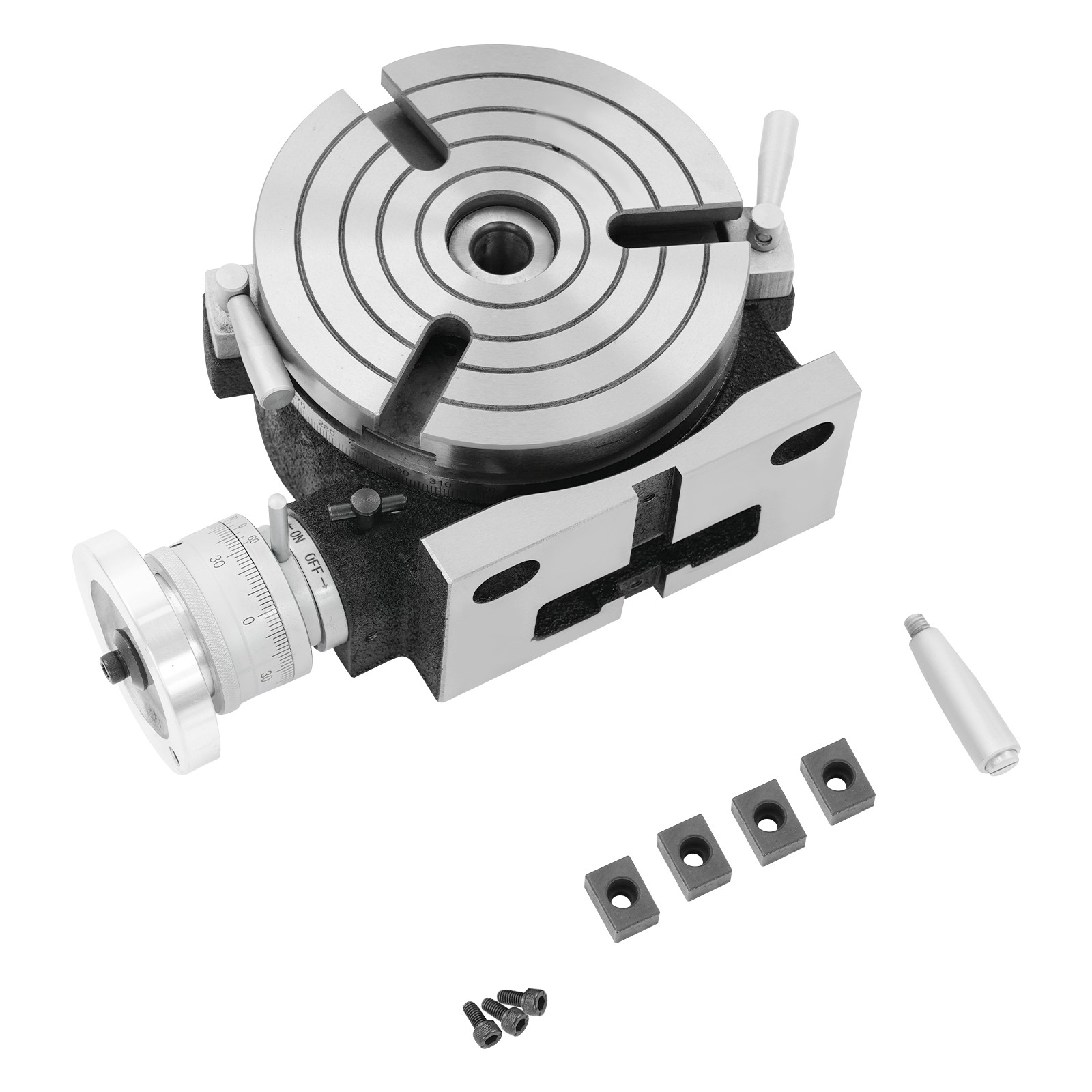 3-Slot Horizontal Vertical Rotary Table, Rotary Table for Milling Machine