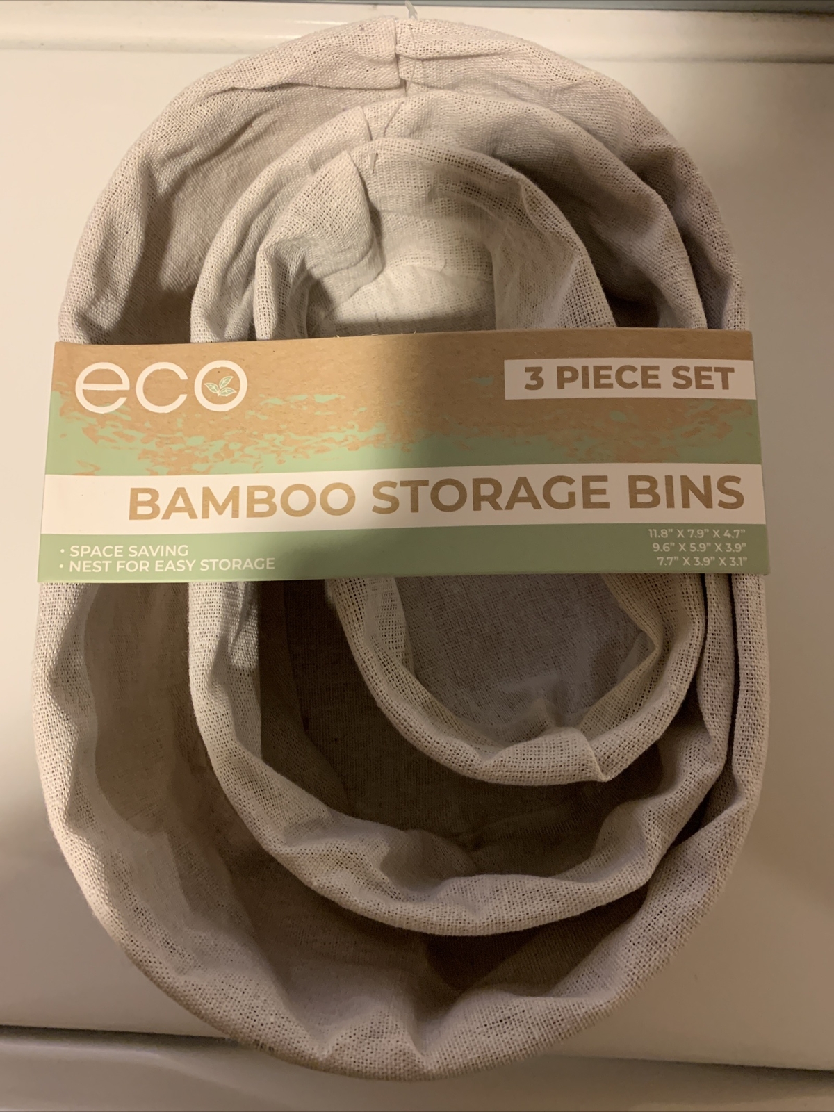 Eco Bamboo Storage Bins