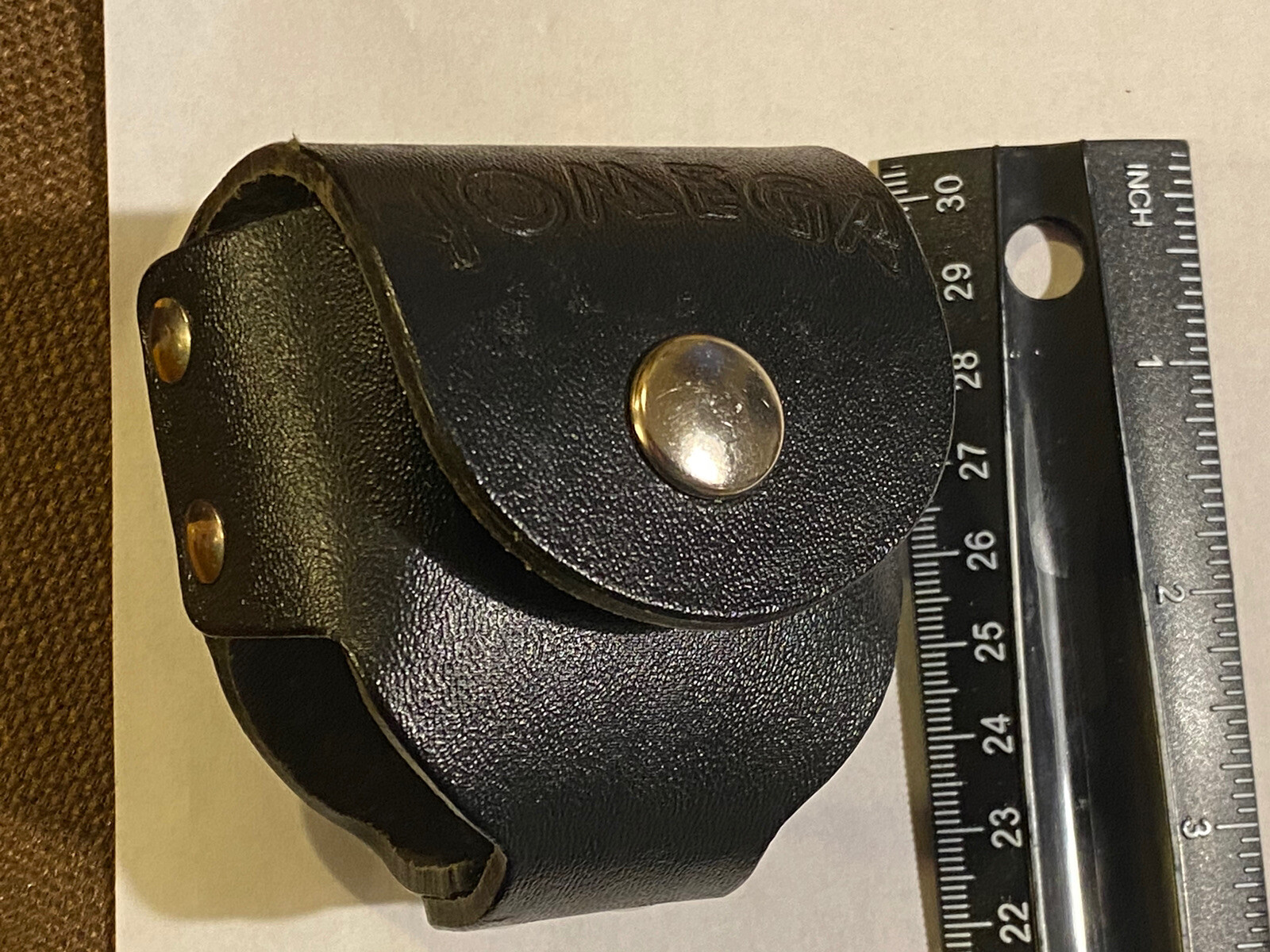 YOMEGA YO-YO CARRYING CASE BLACK LEATHER - LOOK!