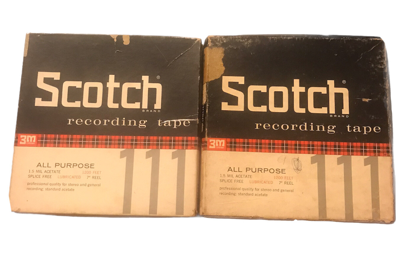 Vintage Scotch Reel to Reel 7” Tapes Kingston Trio Folk Jackie Gleason Les Paul