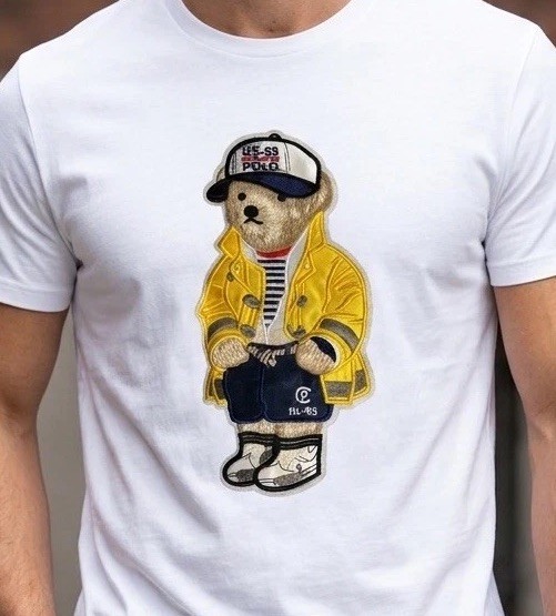 Polo Ralph Lauren Yellow RL-93 Bear Embroidered patches 11”X5.5” Patch