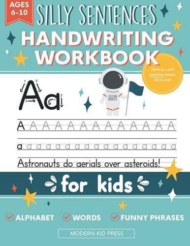 Handwriting Practice Book for Kids (Silly Sentences): Penmanship and Writ - GOOD