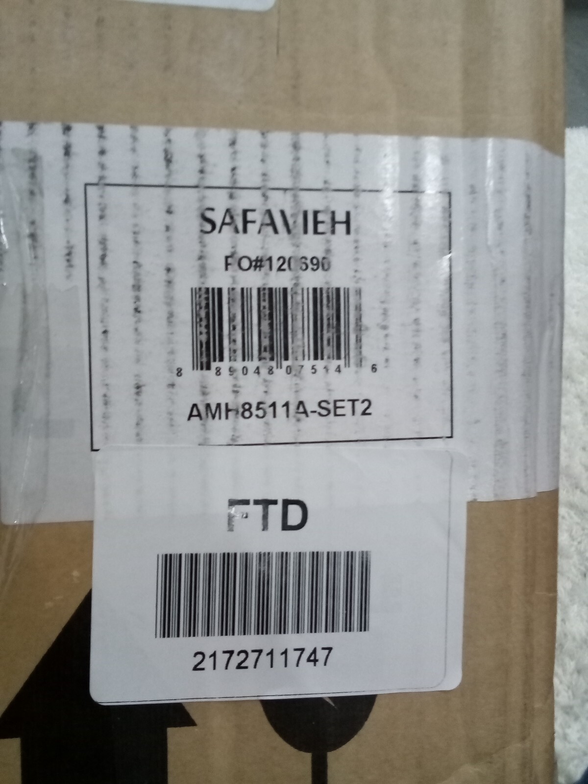 Safavieh BURRIS SIDE CHAIR, Reduced Price 2172711747 AMH8511A-SET2