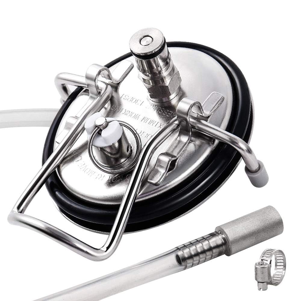 Carbonation Keg Lid for Corny Keg Lid Carbonation Stone Beer Force Carbonatio...