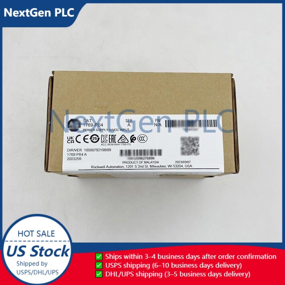 New Factory Sealed AB 1769-PB4 SER A CompactLogix Power Supply Module 1769PB4