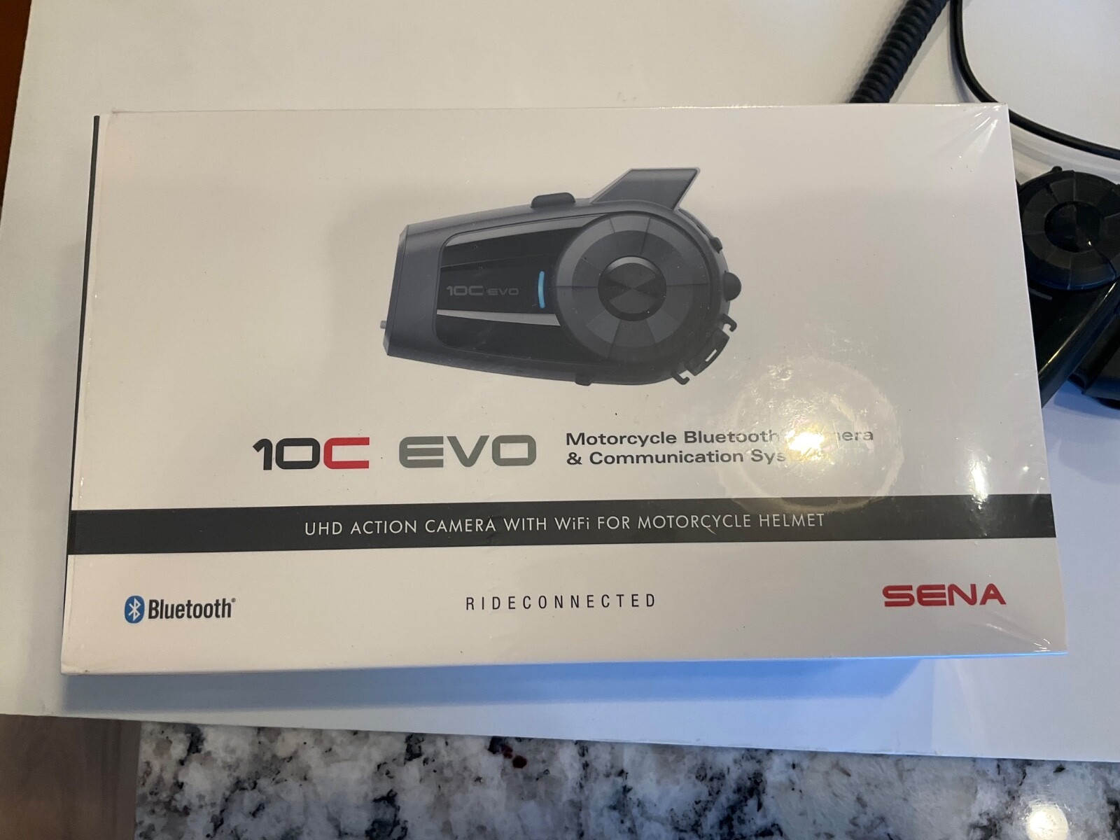 Sena 10C EVO Motorcycle Bluetooth Camera & Communications System Excellent Shape