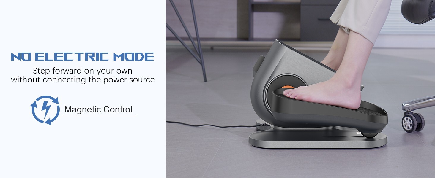 Under Desk Elliptical Machine, Electric Ellipse Leg Exerciser While Sitting for