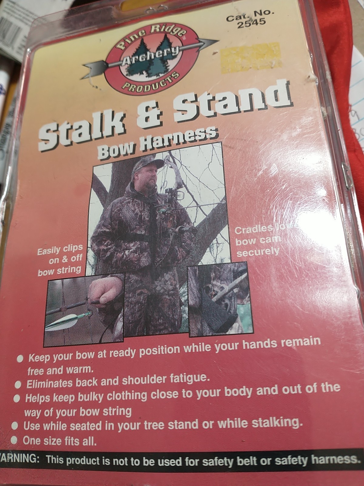 Pine Ridge Archery Products Stalk & Stand Bow Harness #2545 NOS