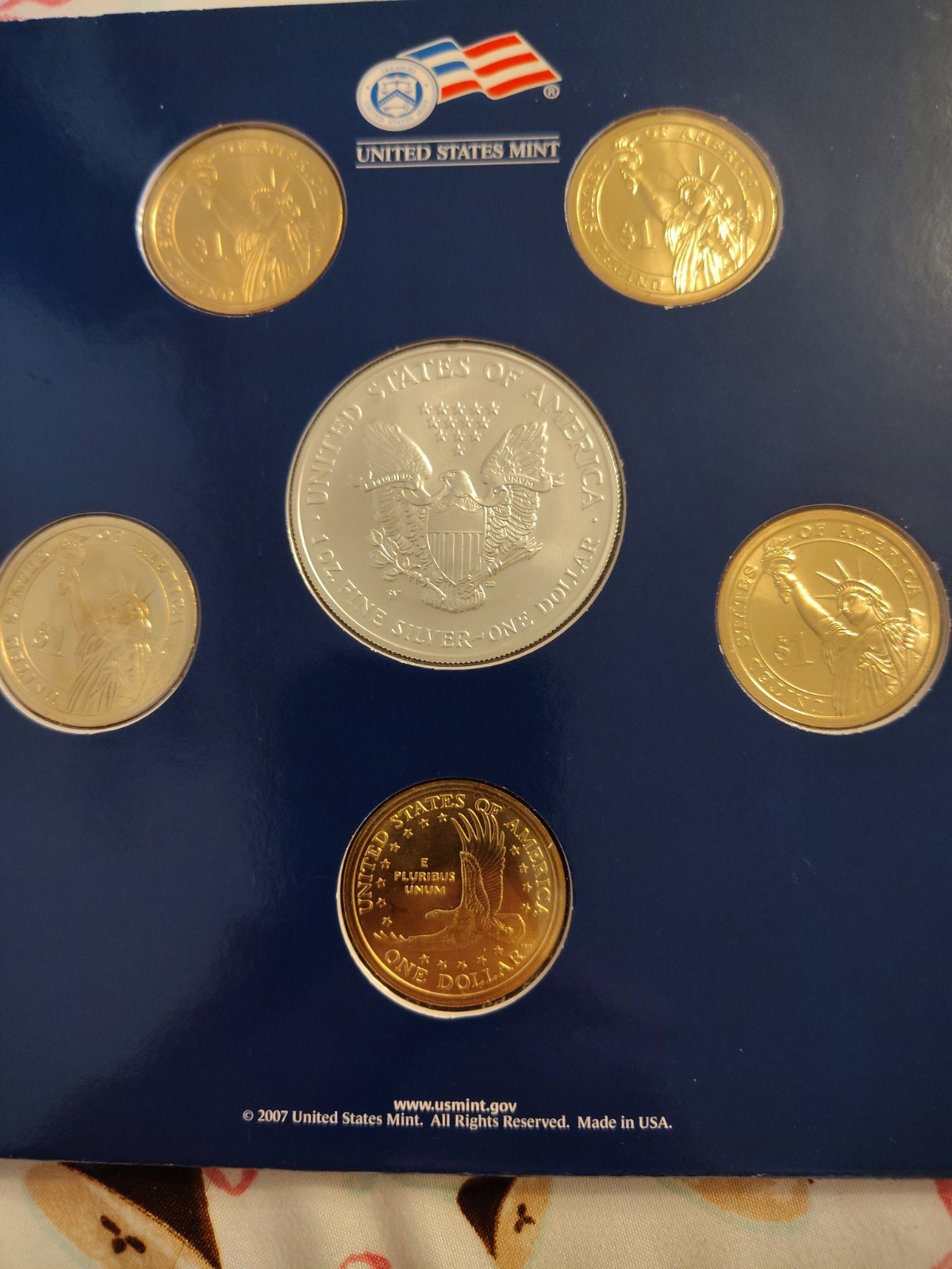 2007 U.S. Mint Annual Uncirculated Dollar Coin Set