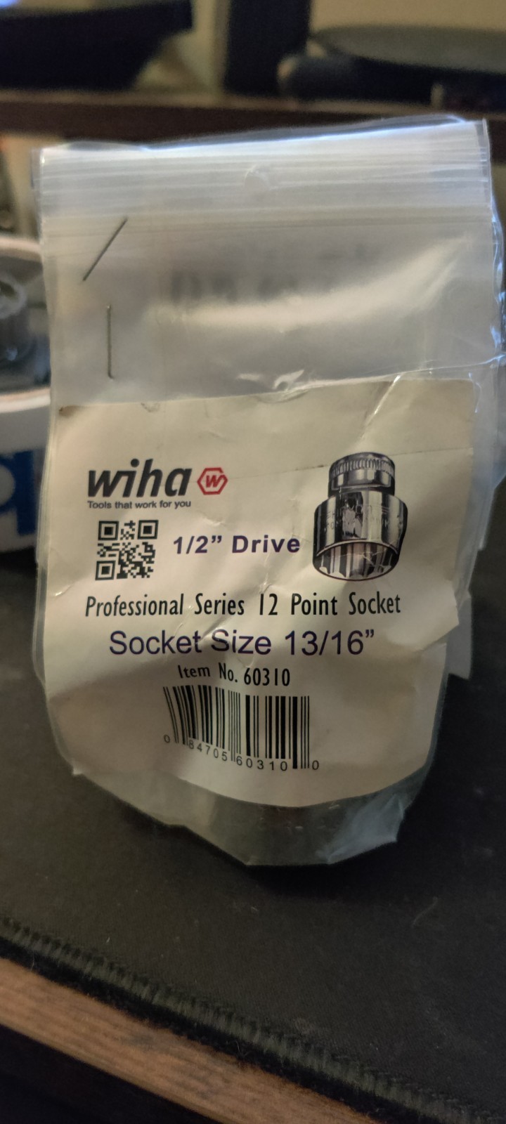 Wiha Heyco 60310 1/2" Drive 12 Point Inch Socket 13/16"