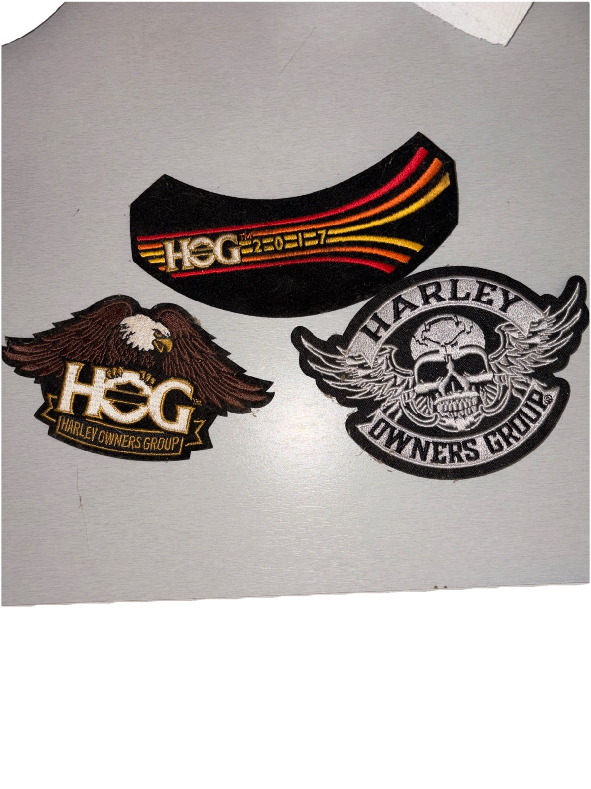 Harley Davidson Patches Lot Of 3