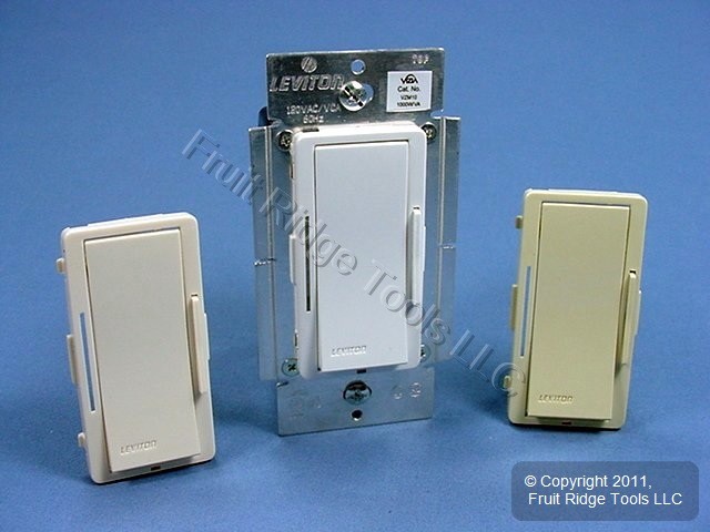 Leviton VZM10-1LZ Light Almond White Ivory Vizia 1000W/VA Wall Dimmer Switch