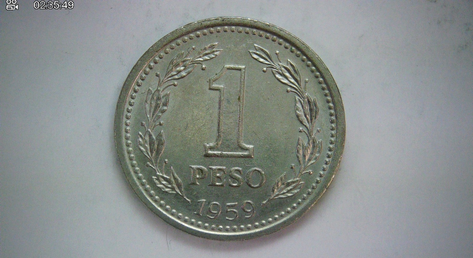 Argentina 1959 1 Peso Argentina Peso (Libertad / República Argentina) Coin