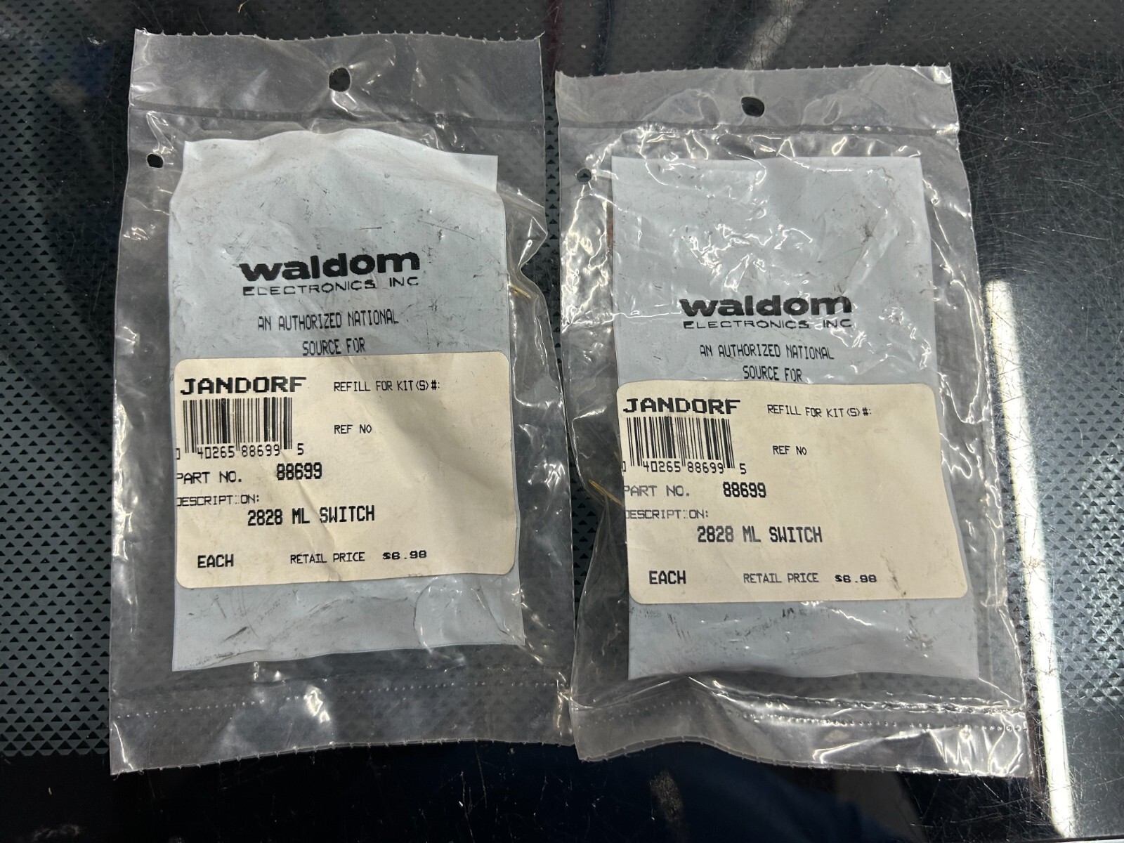 New 2-pack lot vintage Waldom Electronics Jandorf 2828 ML Switch #88699