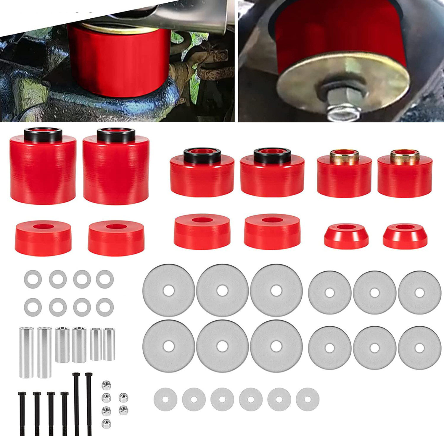 4.4123R Body Cab Mount Bushing Kit Set For Ford F150 F250 F350 2WD/4WD 1980-1998