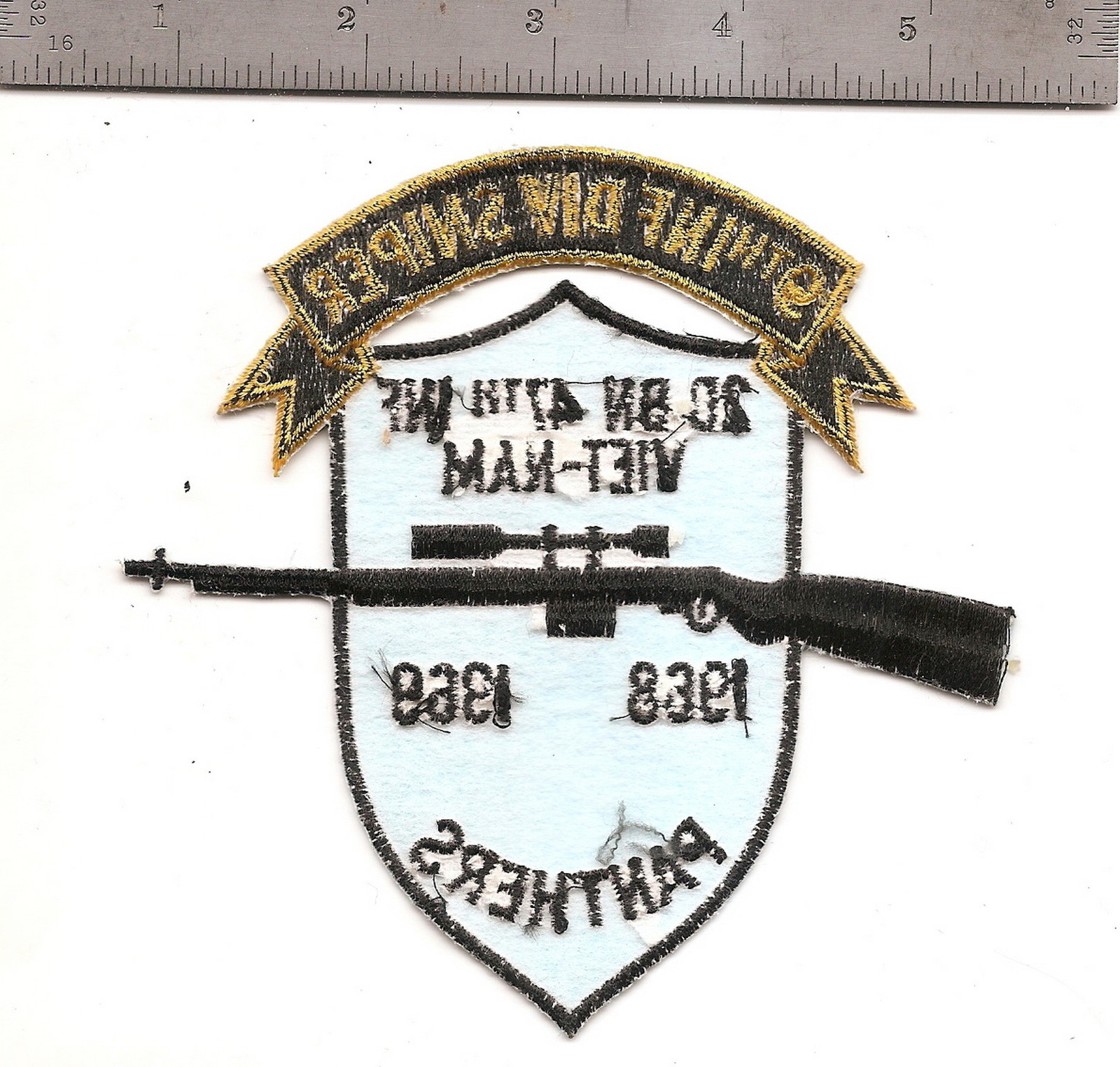 #180 US ARMY 9TH INF DIV SMIPER PATCH "PANTHERS"
