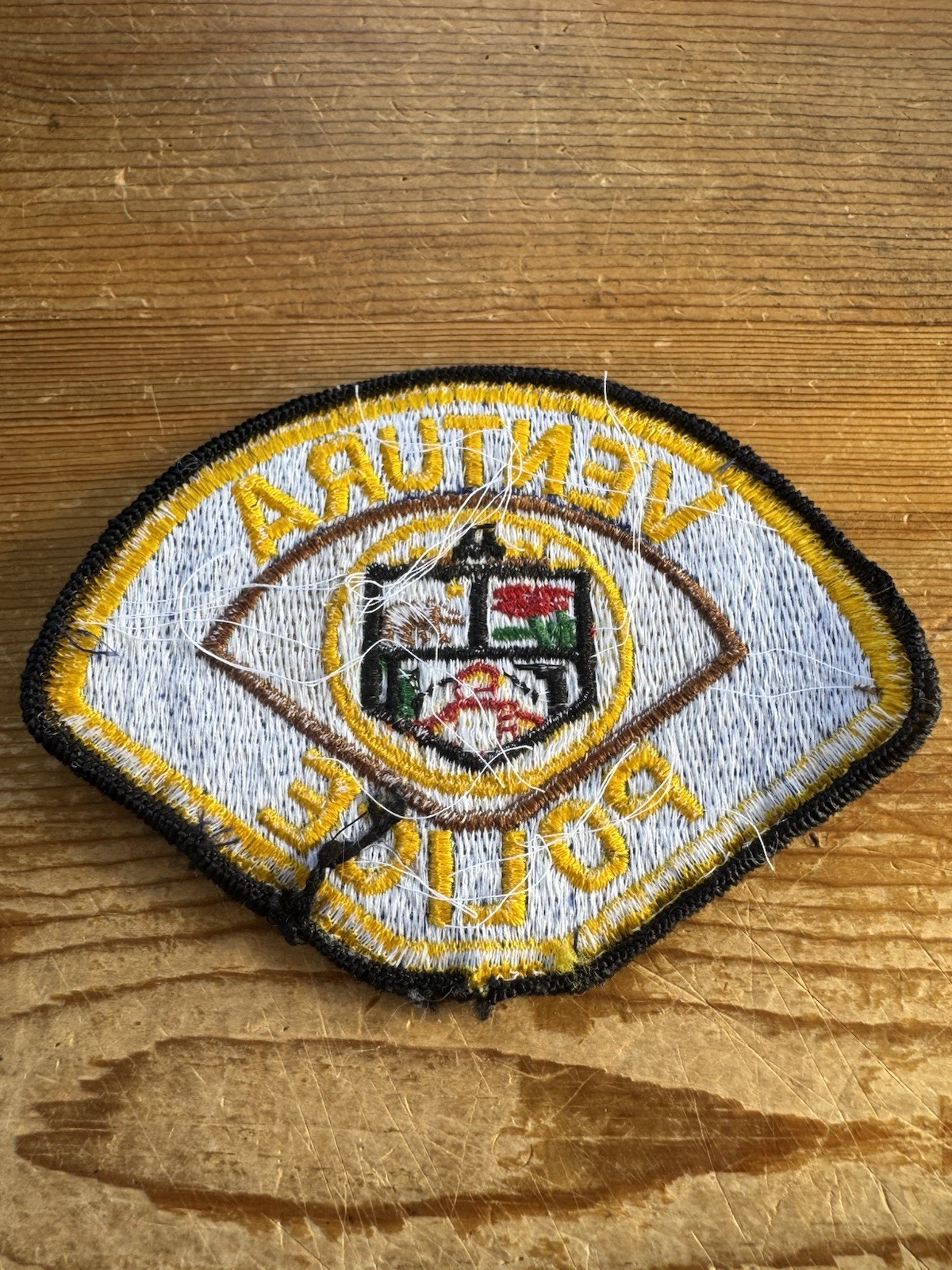 Ventura Police Shoulder Patch Blue Yellow