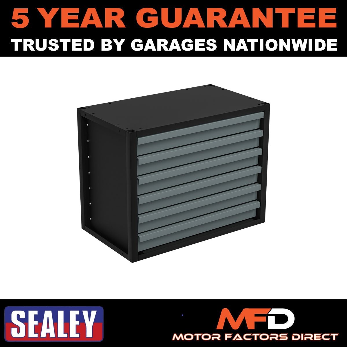 Sealey Modular Storage Mid Unit 6 Drawer 580mm APMRM1