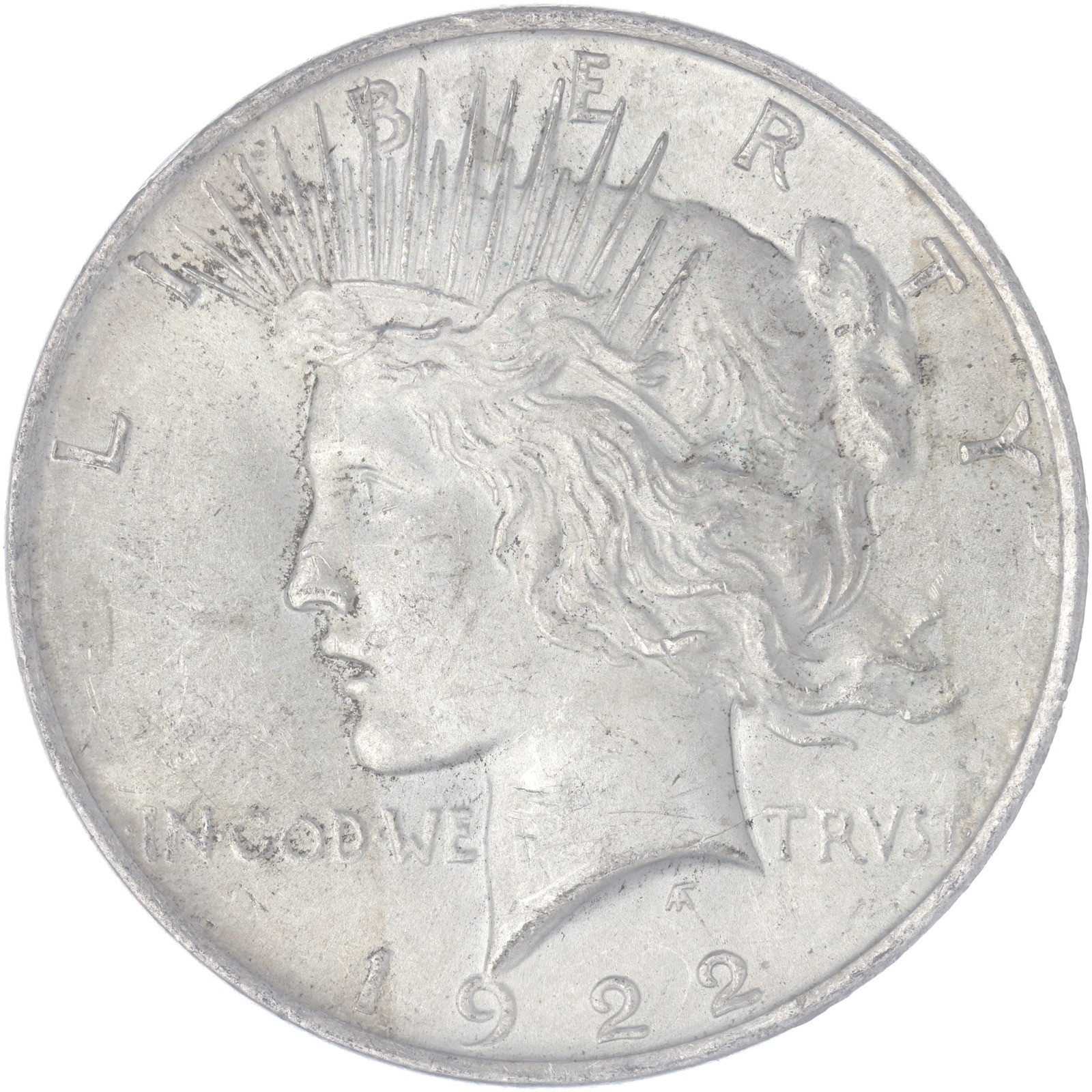 1922 (P) Peace Dollar About Uncirculated See Pics K260