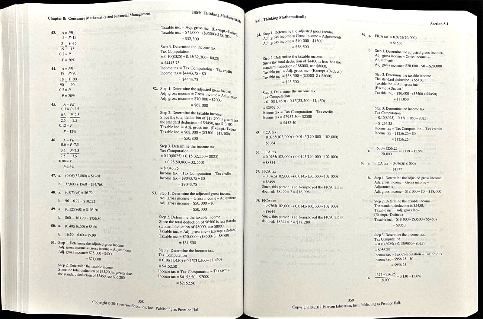 BLITZER - Thinking Mathematically - INSTRUCTOR'S SOLUTION MANUAL 5e (2011)