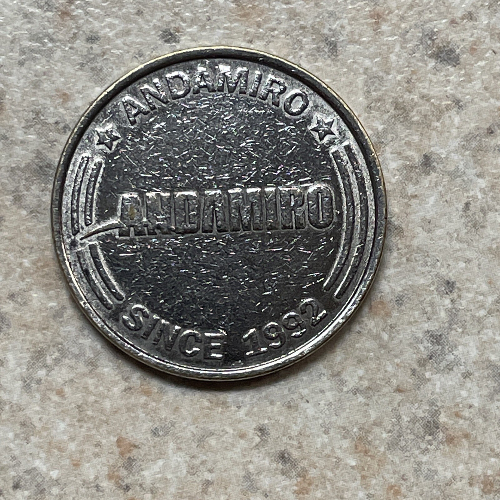 Andamiro for Ultimate Happiness of All Coin Pusher Token 24mm 1992