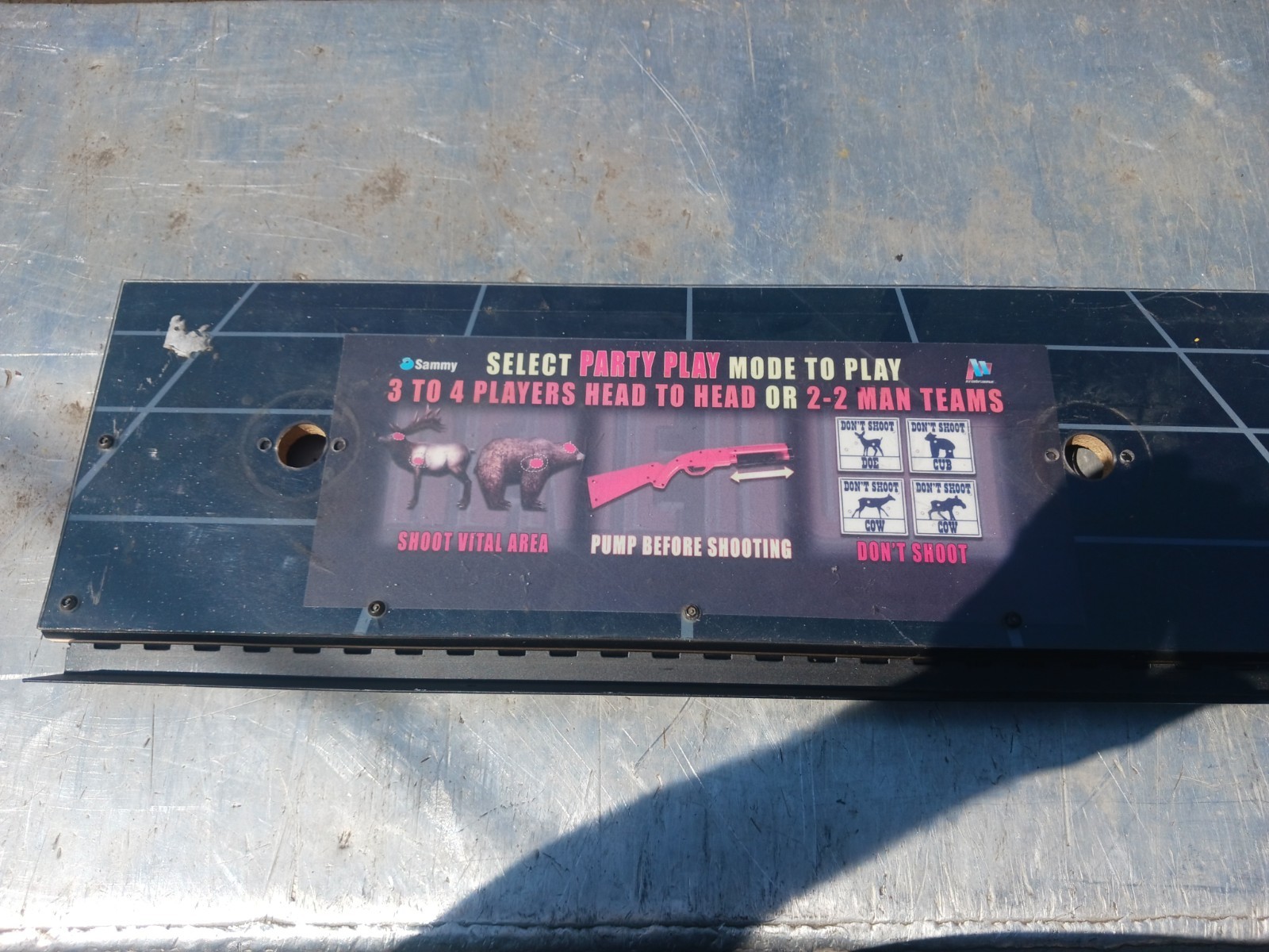 Sammy Trophy Hunter Bear And Moose Arcade Control Panel