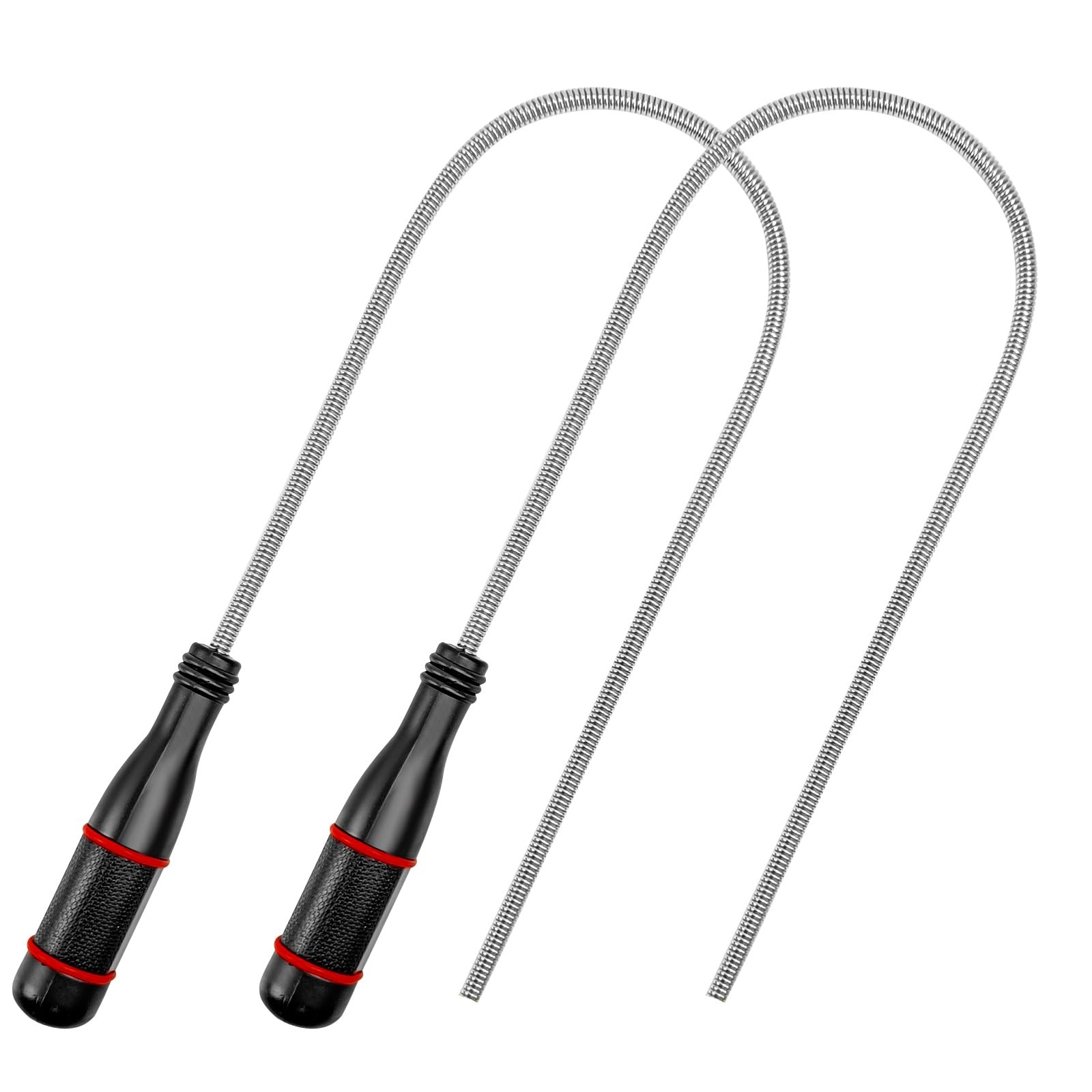 2Pk 25 Inch Long Flexible Magnetic Pickup Tool Bendable Extension Retriever Tool