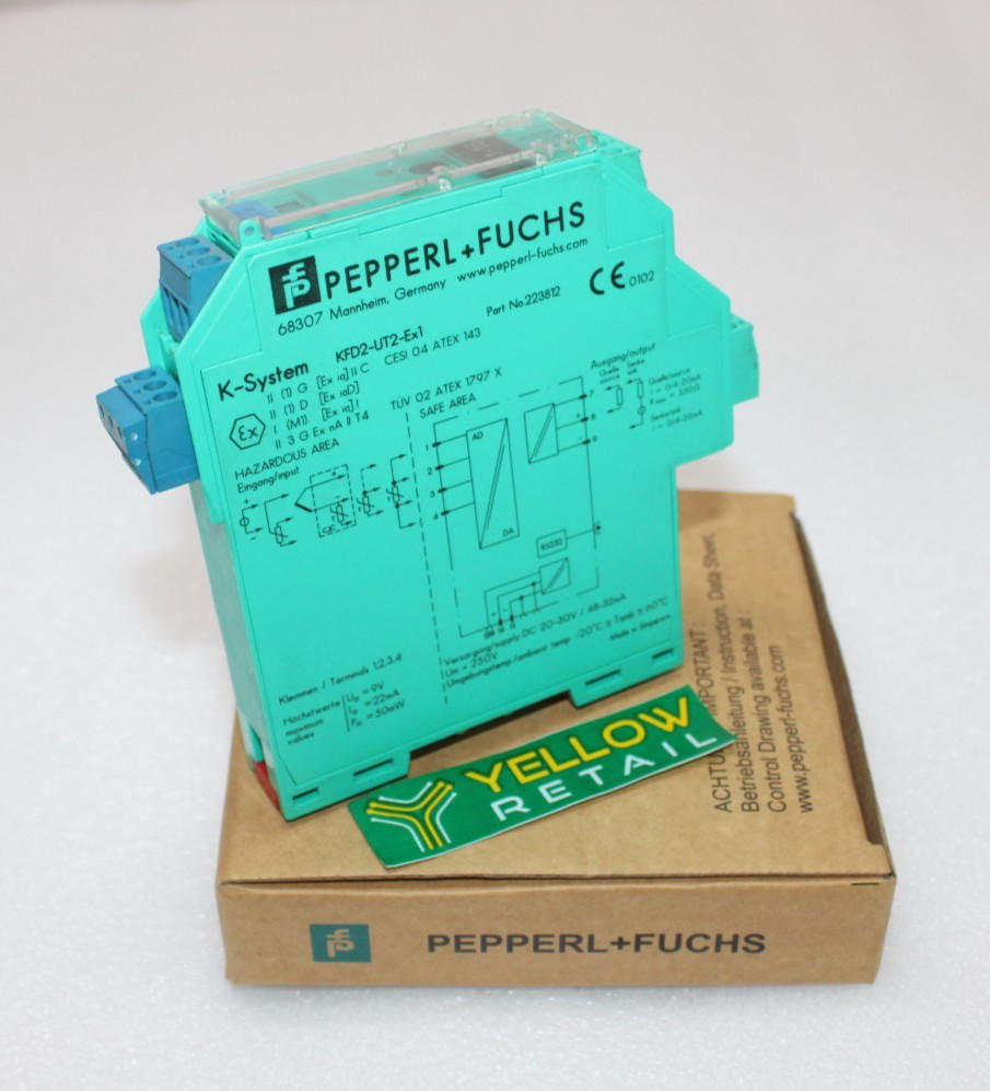 PEPPERL+FUCHS KFD2-UT2-Ex1 UNIVERSAL TEMPERATURE CONTROLLER P/N: 223812 250V