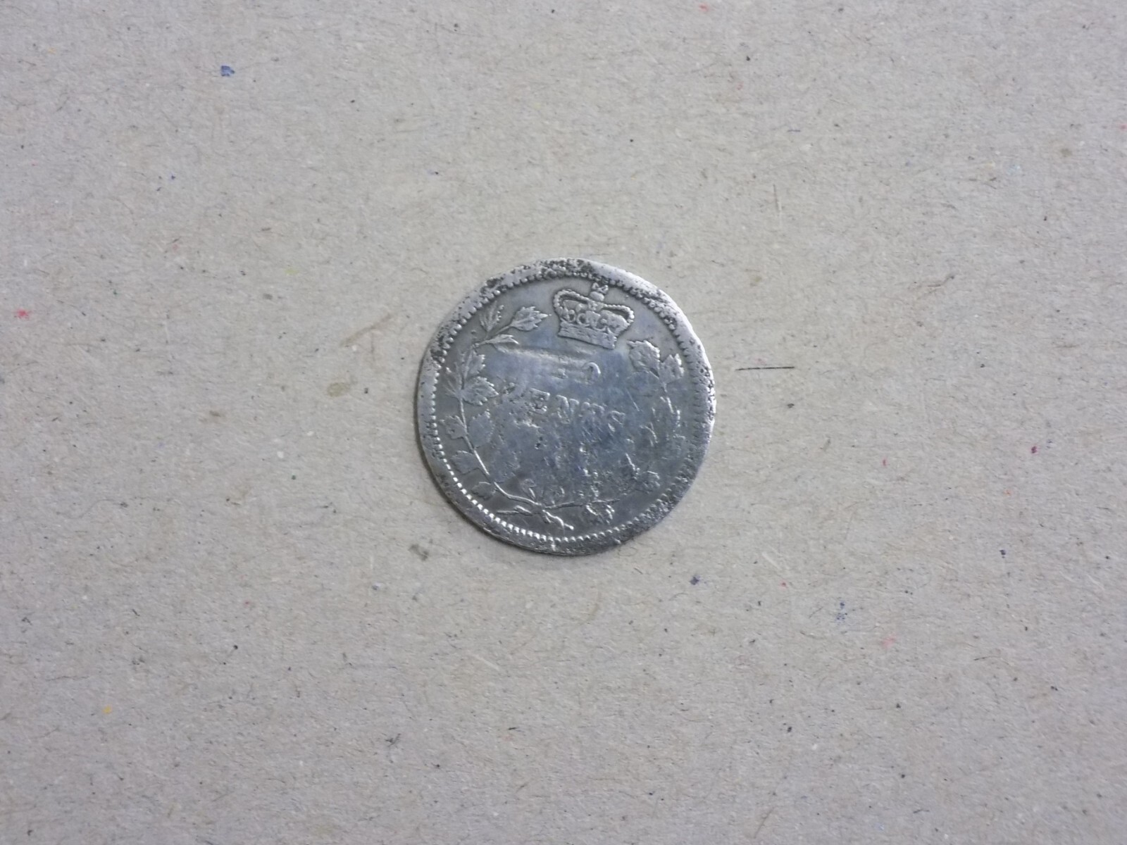 Canada 1870 .925 solid silver 10 cents coin.