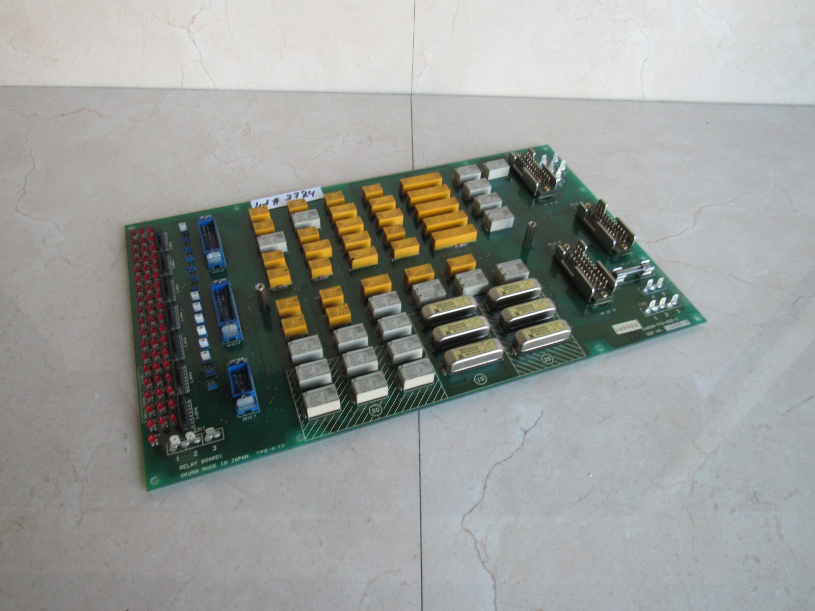 Okuma Relay Board TBP-H.VO E4809-770-032-2 Lot # 3784 Listed by Greg
